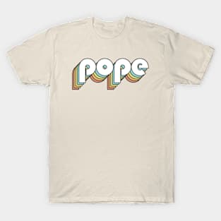 Pope - Retro Rainbow Typography Faded Style T-Shirt